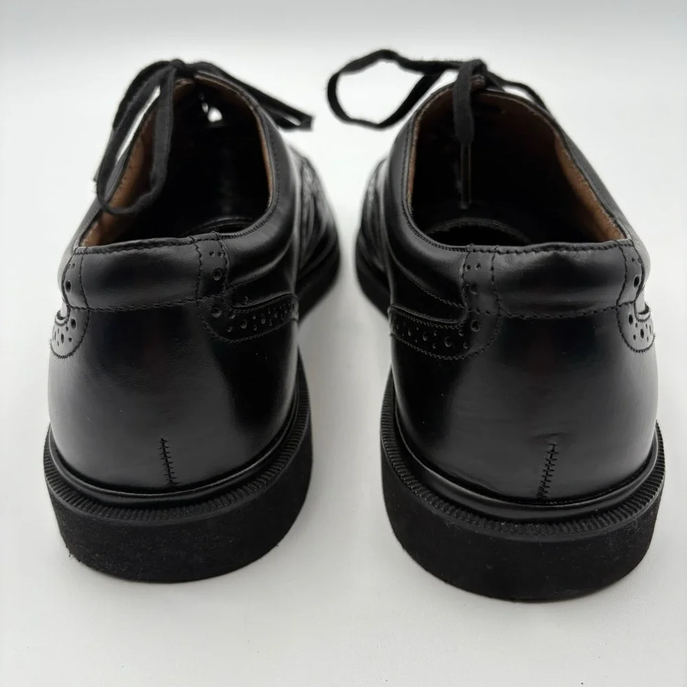 Rockport DresSports Mens 10M Black Leather Wingtip Brogue Oxford Shoes APM72401